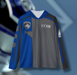 SPD Blue Hoodie (Full Print) Lightweight, Breathable, workout, pull over, fitness Hoodie Super Sentai Custom